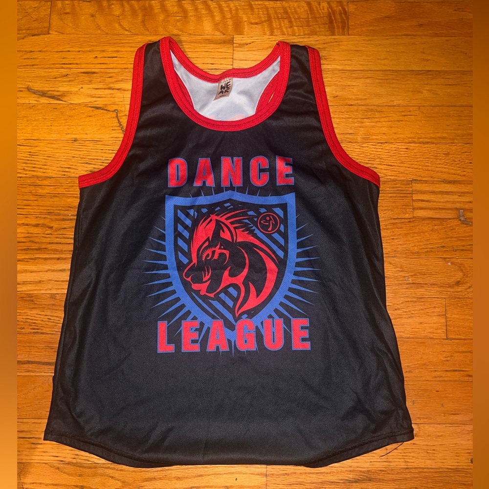 Zumba Fitness Black and Red Dance League Tank Top
